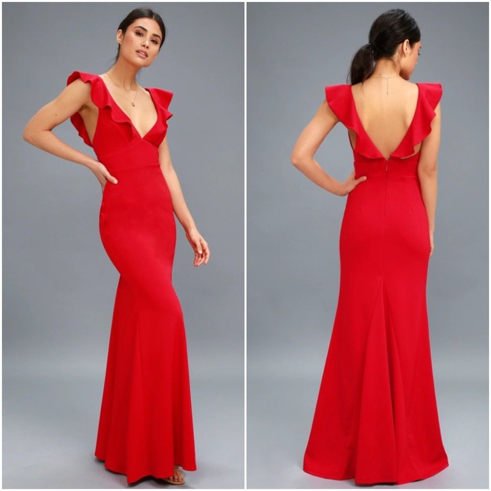 NWT Lulus Perfect Opportunity Maxi Dress